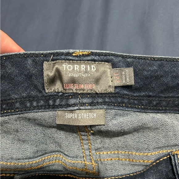 Torrid Luxe Slim Boot Jean - Super Stretch Medium Wash - Picture 3 of 5